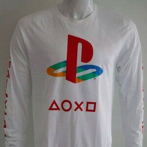 Playstation Men's Graphic Tee White 100% Cotton Size XL T-Shirt